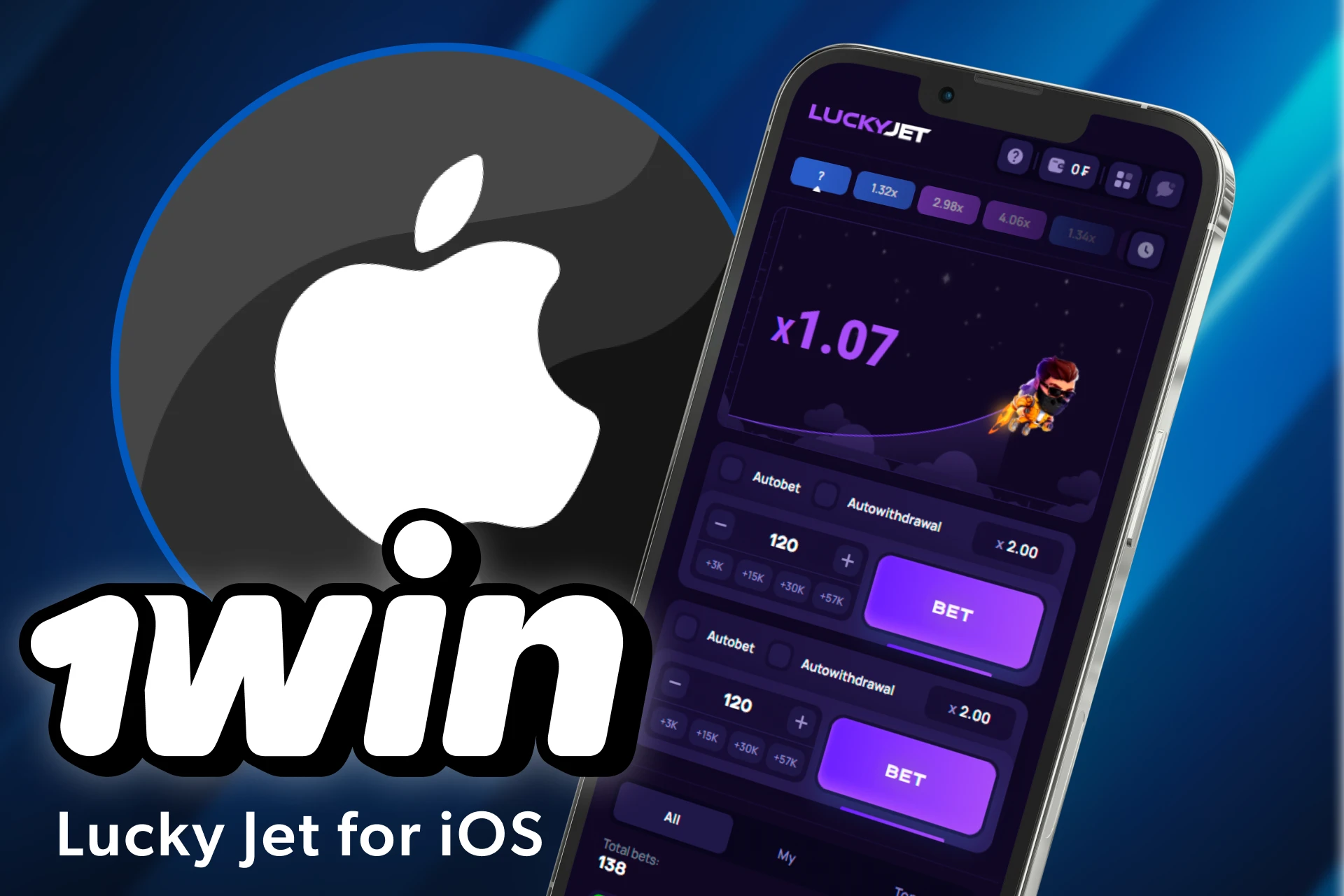 You can also install the Lucky Jet game on your iPhone.