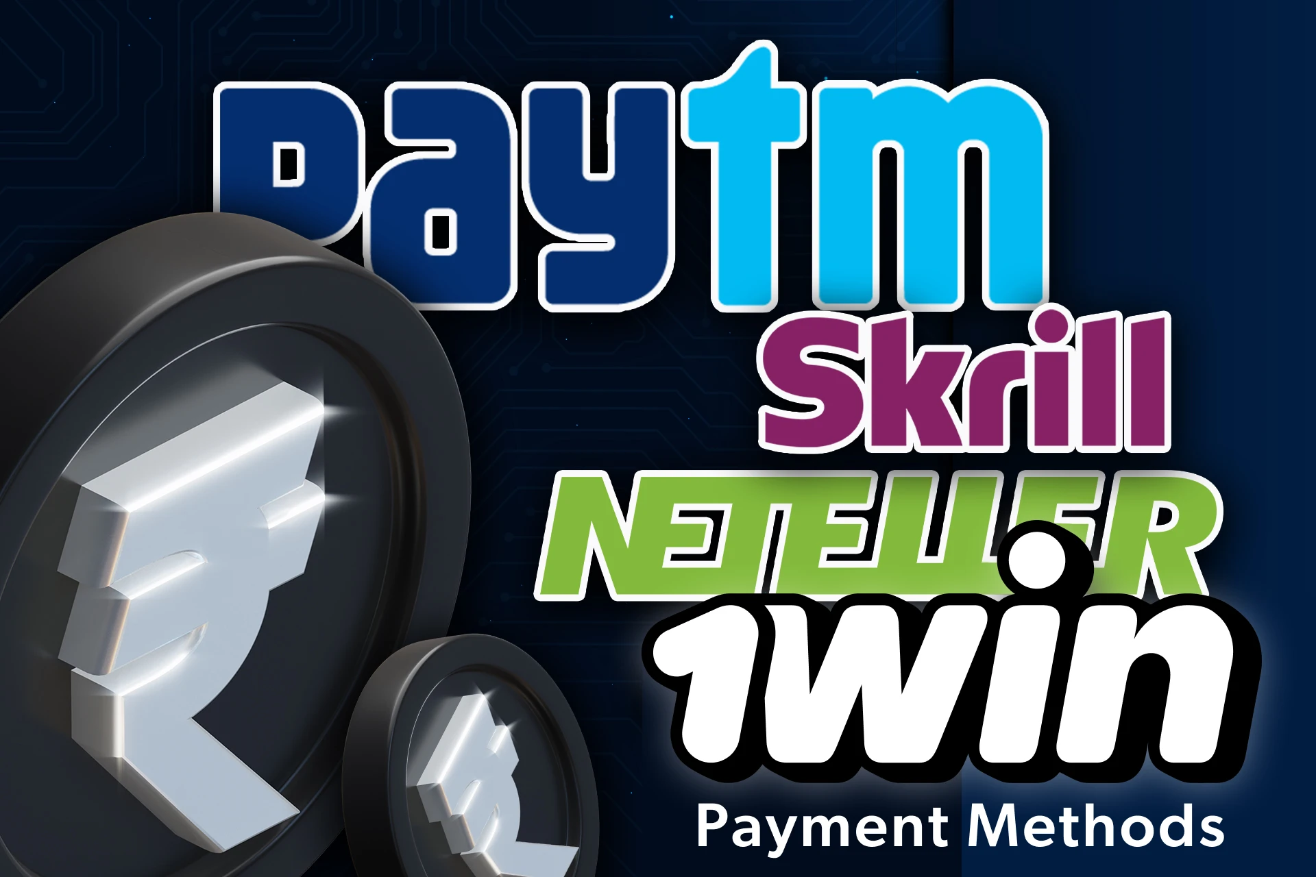 1win offers various payment methods to deposit and withdraw money.
