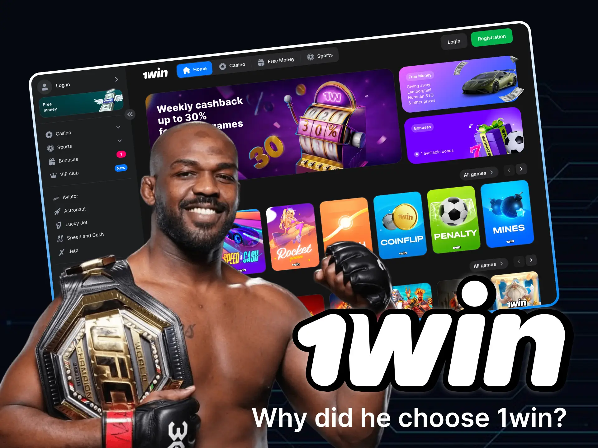 Why do athletes choose 1win online casino to become ambassadors.